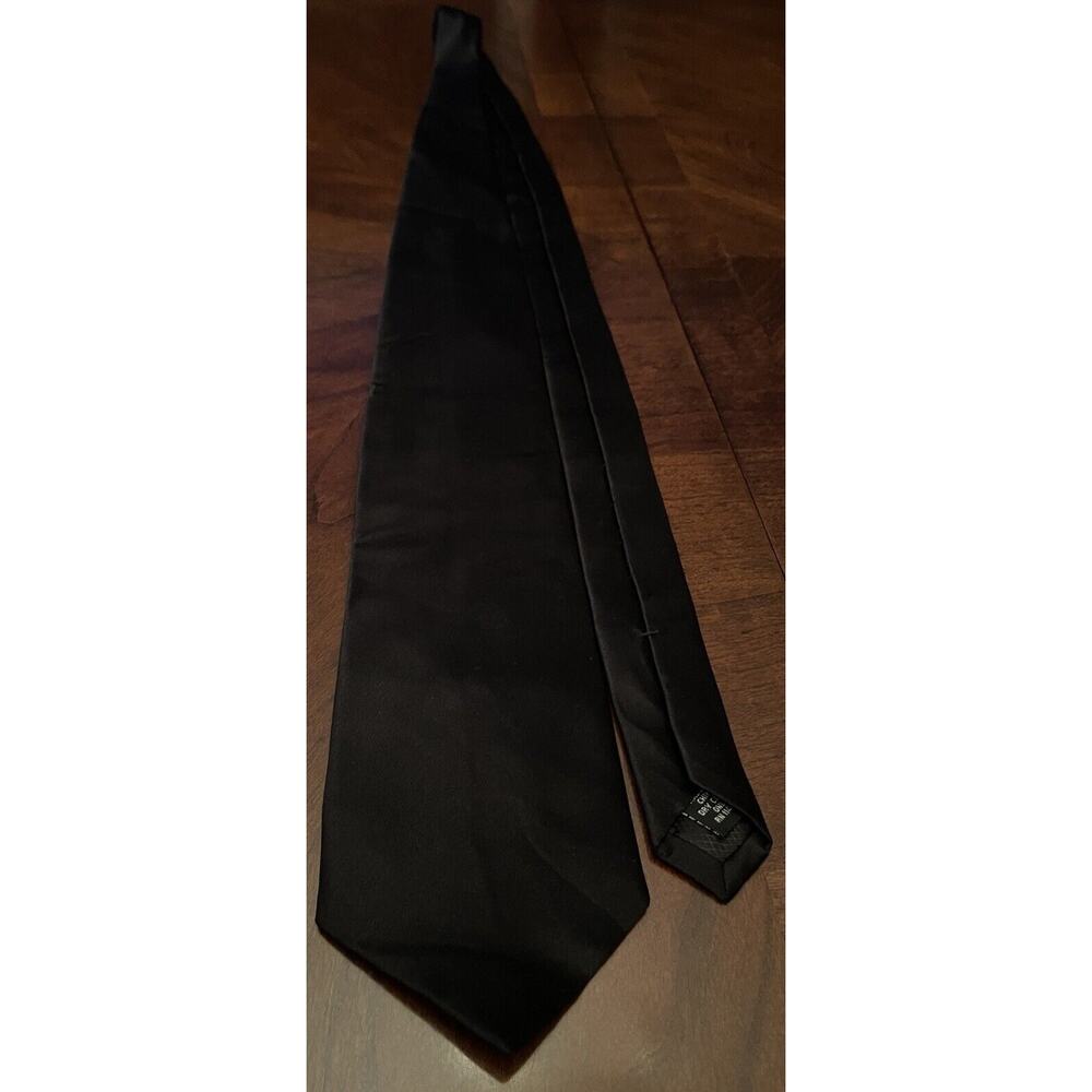 Joseph & Feiss International Black 100% Silk Men’s Neck Tie Made In China - Picture 3 of 9